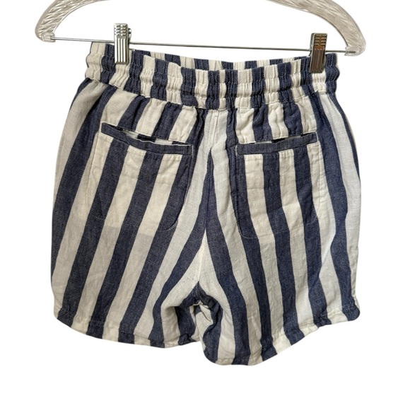 Pact Blue and White Bermuda Shorts Nautical Stripes Size Small - Picture 4 of 6